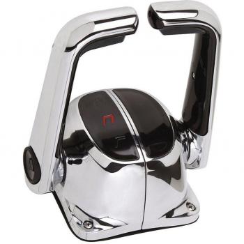 Uflex B502CH/L Twin Lever Top Mount Control with Neutral Lock - No Trim Switch - Chrome