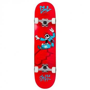 Monopatín Completo Enuff Skully Mini 7.25'' Rojo y Azul