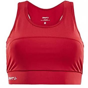 Craft Rush Women's Sports Bra - X-Small, Red Polyester