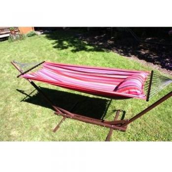 Hamaca con estructura 310 cm madera de eucalipto Berry Incluye almohada 4437