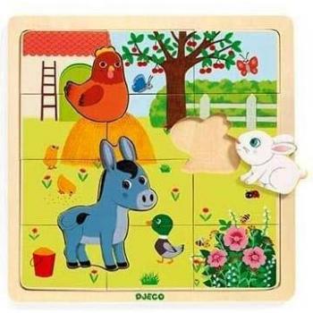 Djeco Encajable Puzzlo Farm