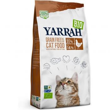 Yarrah Organic Grain-Free Dry Cat Food with Organic Chicken and Fish - 20 kg Pack