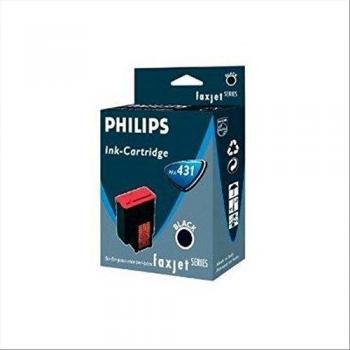 Cartucho de Tinta Original Philips PFA-431 Negro para Fax Jet Series 320/325/355, Rendimiento Aproximado de 500 Páginas