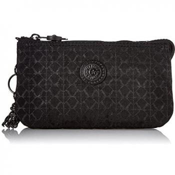 Monedero Grande Multiusos Kipling en Estampado Negro con Organizador y Diseño Práctico