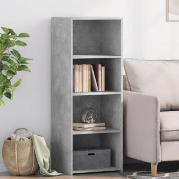 Armario alto de madera multicapa gris hormigón 45x41x124 cm