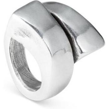 UNO de 50 Classic Collection Silver Plated Curly Ring - Size 18