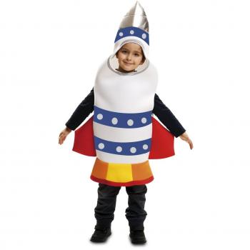 Disfraz de Cohete Espacial para niño My Other Me, características: diseño galáctico, adecuado para edades de 12 a 24 meses, incluye detalles espaciales y es ideal para fiestas temáticas o Halloween