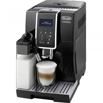 Cafetera Espresso Automática DeLonghi Dinamica ECAM 356.57.B, 1450 W, con Función de Kaffeekanne y Espumador de Leche, Color Negro