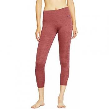 Nike W NK Yoga 7/8 TGHT HO Mallas, Mujer, Cedar/htr/Light Redwood/Black, 2XL