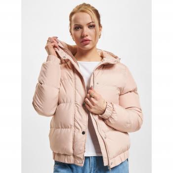 Urban Classics Women's Light Rose Hooded Puffer Jacket XL