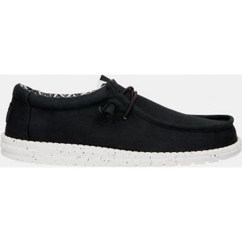 Zapatos informales de hombre HeyDude Wally Canvas en lona con cordones