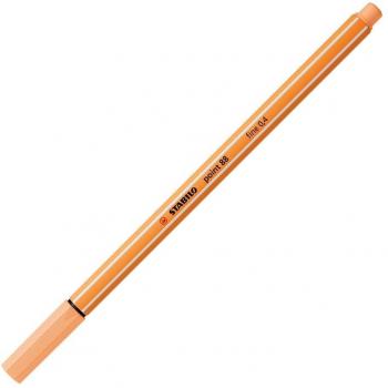 Rotulador punta fina point 88 STABILO naranja claro