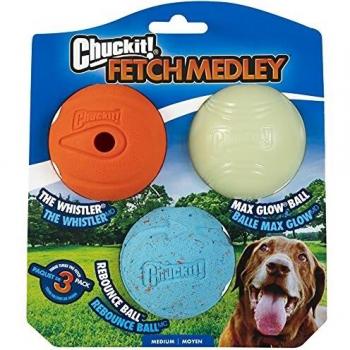 Chuckit Fetch Medley Medium 3-Pack