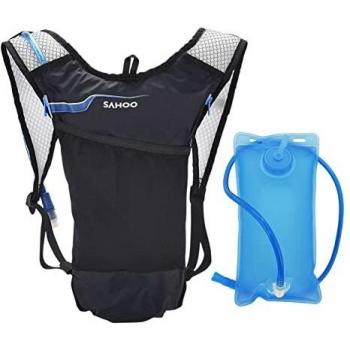Lixada Mochila Hidratación 5L Mochila + 2L Bolsa de Agua Súper Ligero para Bicicleta Ciclismo Senderismo Excursionismo