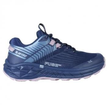 Hi Tec Geo Fuse Trail Zapatillas Trekking Mujer Azul 37, Durabilidad y Resistencia, Seguras y Cómodas, Forro Antihumedad, Protección Completa, Soporte Adicional, Zapatillas Running con Buena