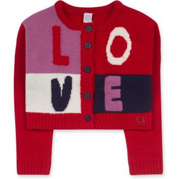 Chaqueta de niña tricot rojo Tuc Tuc Road To Adventure