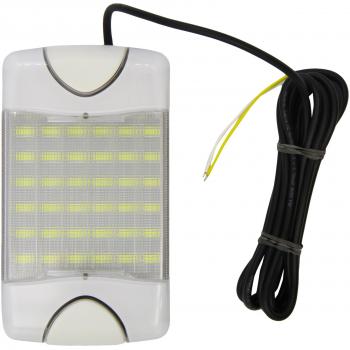 Luz interior HELLA DuraLED 12V/24V - 9W - Montaje exterior/atornillado - Tulipa transparente - Referencia 2JA 959 037-511