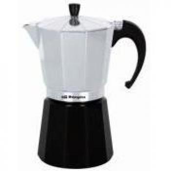 Orbegozo KFM 1230 – Cafetera italiana de aluminio, 12 tazas de capacidad, negro y silver