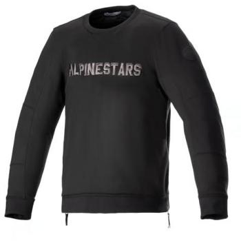 Jersey de Felpa Alpinestars Legit Crew para Motocicleta - Negro - XL