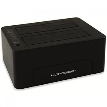 Estación de Acoplamiento LC Power LC-Dock-C para Disco Duro SATA con Conexión USB 3.2 Gen 2 Type-C - Color Negro