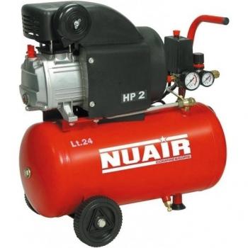 Nuair M255380 - Compresor de piston con aceite rc2-2hp rl 24 cm red