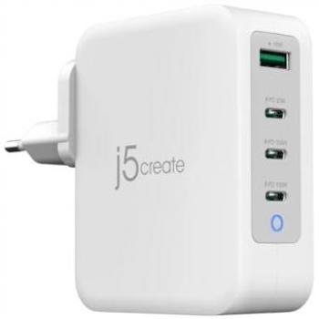 Cargador USB-C® de 130W GaN con 4 puertos - UE