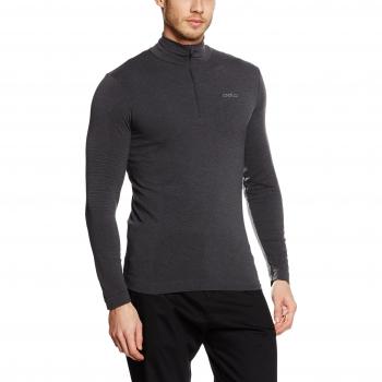 Odlo Midlayer 1/2 Zip Soul Roll Cuello M. RV LG.Pulsera HE/UNI, otoño/invierno, hombre, color gris grafito, tamaño M