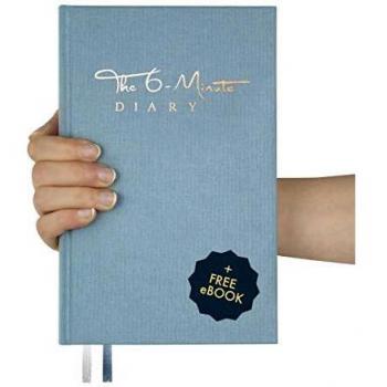 The 6-Minute Diary (El Diario de 6 Minutos en inglés) | 6 Minutes a Day for More Mindfulness, Happiness and Productivity | A Simple and Effective Gratitude Journal (azul)