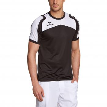 erima Trikot Ferrara - Camiseta de equipación de fútbol para hombre, color negro / blanco, talla M/50-70 l