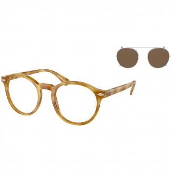Polo Ralph Lauren PH4218 Men's Eyeglasses with Clip-On, Tortoiseshell, Size 51, Blue Light Block Available