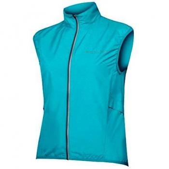 Endura Pakagilet Chaleco de ciclismo a prueba de viento para mujer, azul Pacífi