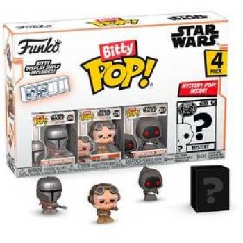 Funko Bitty Pop! The Mandalorian: Mandalorian, Kuiil & Offworld Jawa 4-Pack