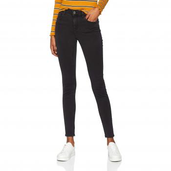 Vero Moda vmseven 501 Women's Slim Fit Shape Up Jeans in Dark Grey Denim