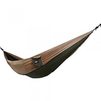 Hamaca IMISI Portable Paracaídas Nylon Tela Viajes 400lbs Ultraligeros Militar Camping Camping Hammock 108 Pulgadas Largo 55 Pulgadas Ancho Doble Ancho Viaje al Aire Libre Multifuncional Sistema de Suspensión Ligero Confort Compacto para el Patio Interi