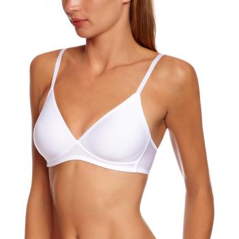 Triumph Women's Soft Sensation Wireless Bra, Size 90A, White