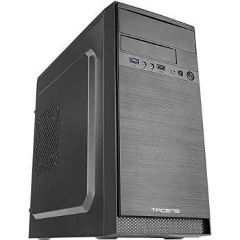 Tacens Anima AC4, Caja de Ordenador Micro ATX, Aluminio Pulido, USB 3.0, Negro
