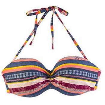 Protest Bikini MM LESLIE 18 BCUP Bandeau Bikini Top Beet Red L/40
