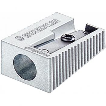 Staedtler 510 10 Afilalápices Metálico de Cuña Plateado para un Solo Uso