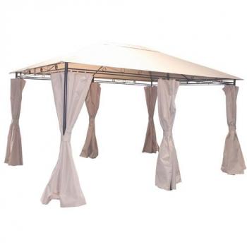 Parasol Aluminio Inclinable Beige 2.5 m Tubo 38 mm con Manivela