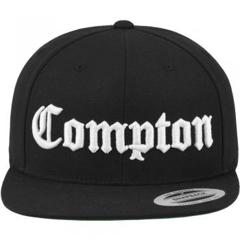 Mister Tee Compton Black Snapback Cap, One Size