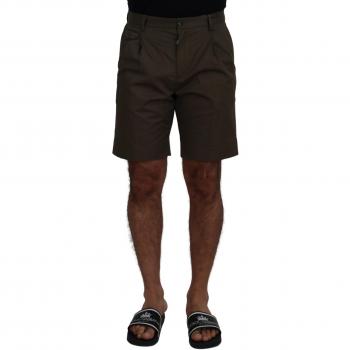 Dolce & Gabbana Green Chinos Cotton Casual Shorts - IT46 | S