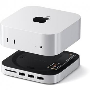 Satechi Mac Mini M4 Stand Hub with NVMe SSD Enclosure and 5-Port USB-C Docking Station