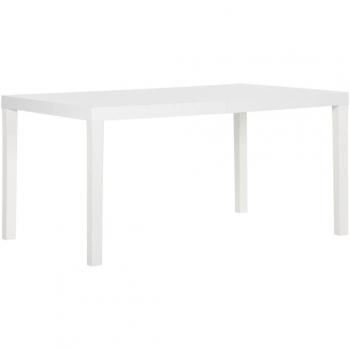 Mesa de jardín 150x90x72 cm en PP blanco