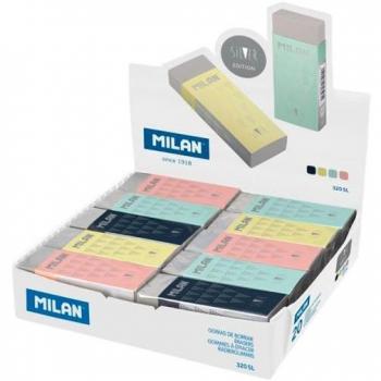 Milan Caja Expositora Silver de 20 Gomas Nata 320 con Funda de Cartón