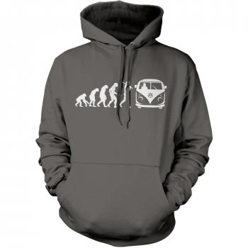 Alta calidad, sudadera con Evolution of Camper Van – Diseño de Hot Camp Sudadera con capucha sudadera Sudadera Gris gris