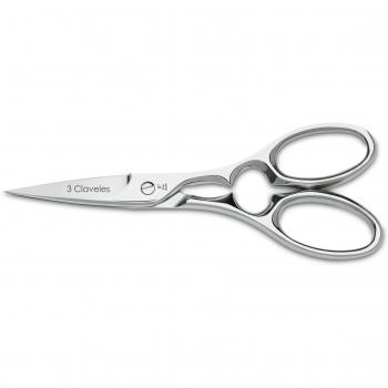 3 Claveles Tijera de Cocina Star Inoxidable-20 cm / 8, Acero Inoxidable