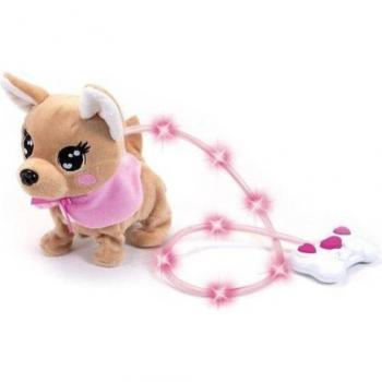CCL Chi Chi Love Loomy Controlled On Glowing Simba Cable - Muñeca de peluche interactiva, control remoto, luz LED, diseño de Simba, suave al tacto, ideal para niños