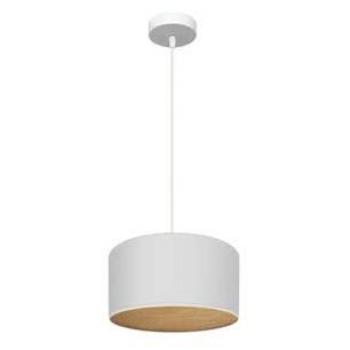 Lámpara Colgante Tania 1xe27 Blanco/Madera Clara 30x30 cm