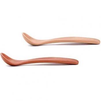 SUAVINEX Pack 2 Cucharas Infantiles Bebé, Ideal para Papillas y Potitos, Apta para Lavavajillas, para Bebés +6 Meses, Rosa