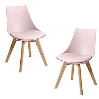 Pack 2 Sillas Comedor Blok - Rosa